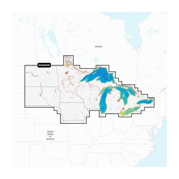 U.S. North - Lakes, Rivers and Coastal Marine Charts