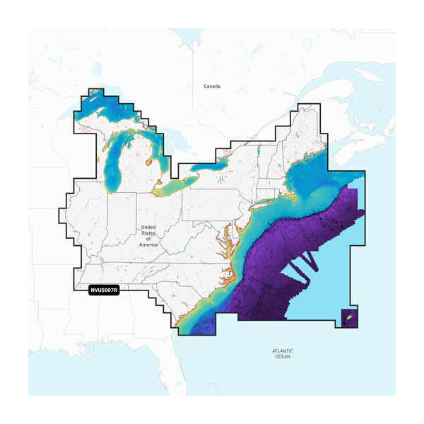 U.S. East - Lakes, Rivers and Coastal Marine Charts