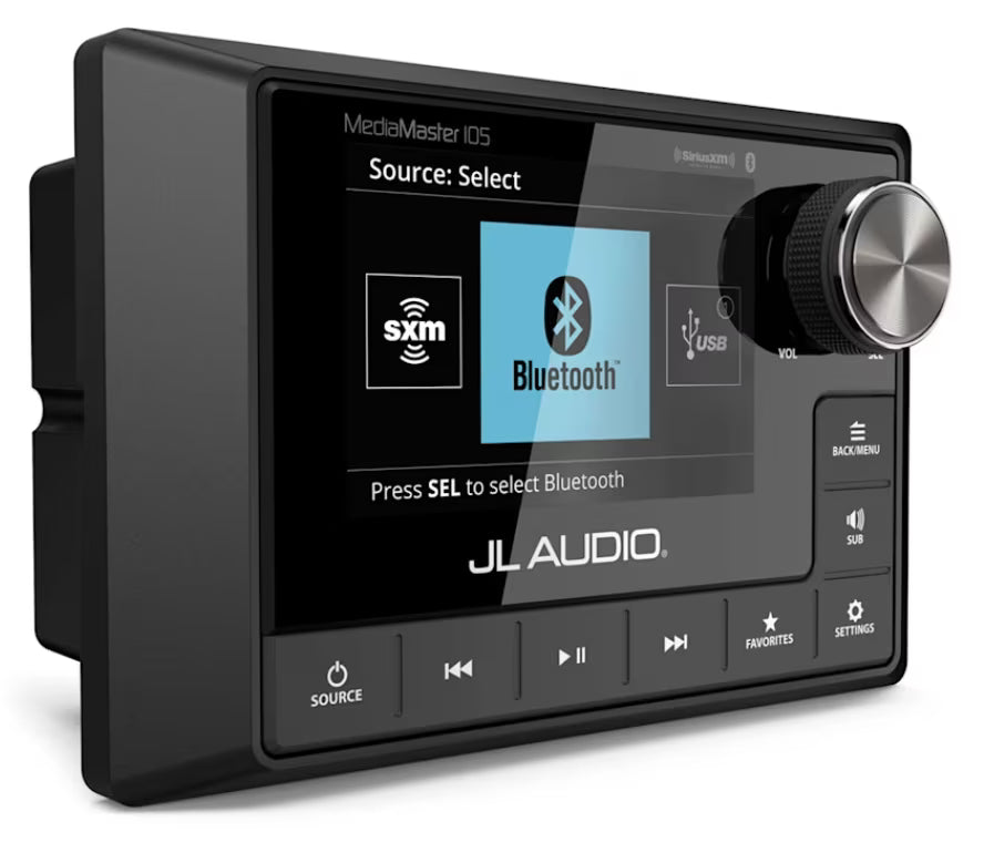 JL Audio MM105 MediaMaster 105 Marine Stereo With Full-Colour LCD