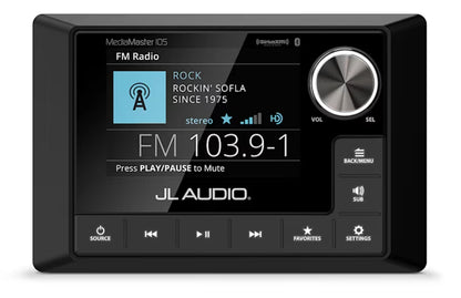 JL Audio MM105 MediaMaster 105 Marine Stereo With Full-Colour LCD