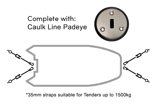 Rapid Marine Padeye Kit – Caulk Line x4 (1500kg)