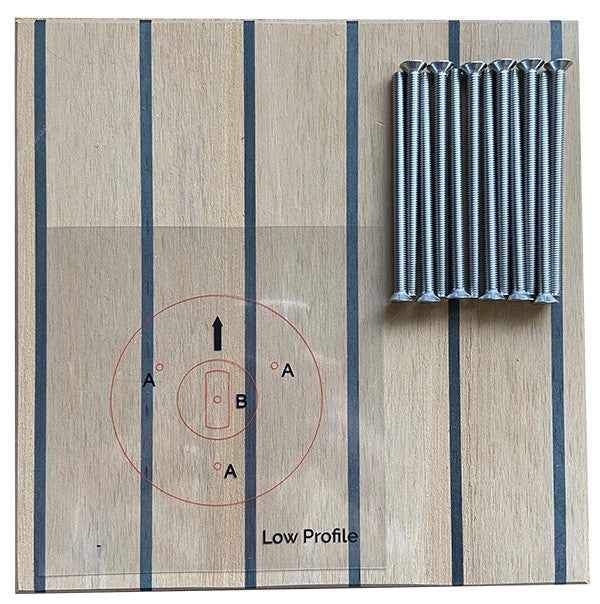 Rapid Marine Padeye Kit - Low Profile x 4 (500kg)