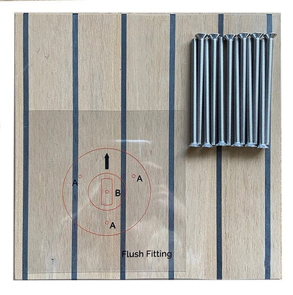 Rapid Marine Padeye Kit - Flush Fitting x 4 (1500kg)