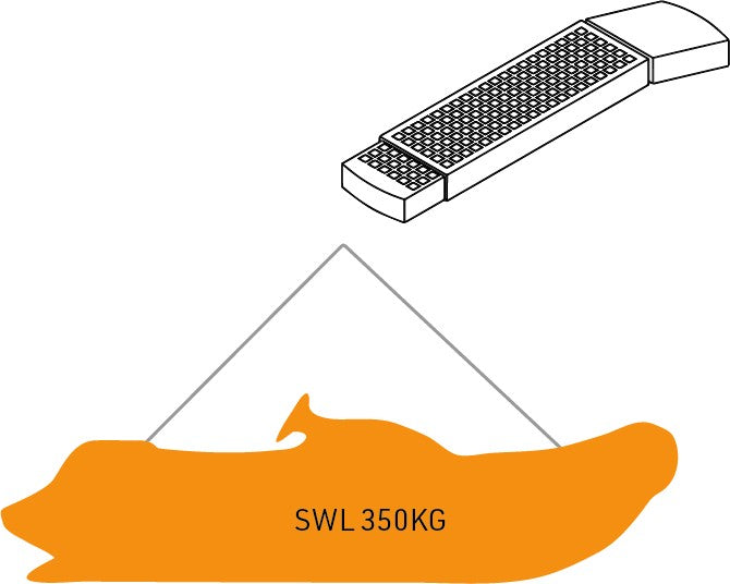 Rapid Marine Rotating Passerelle/Single Point Lift For Jetribs - SWL 350kg - image 1