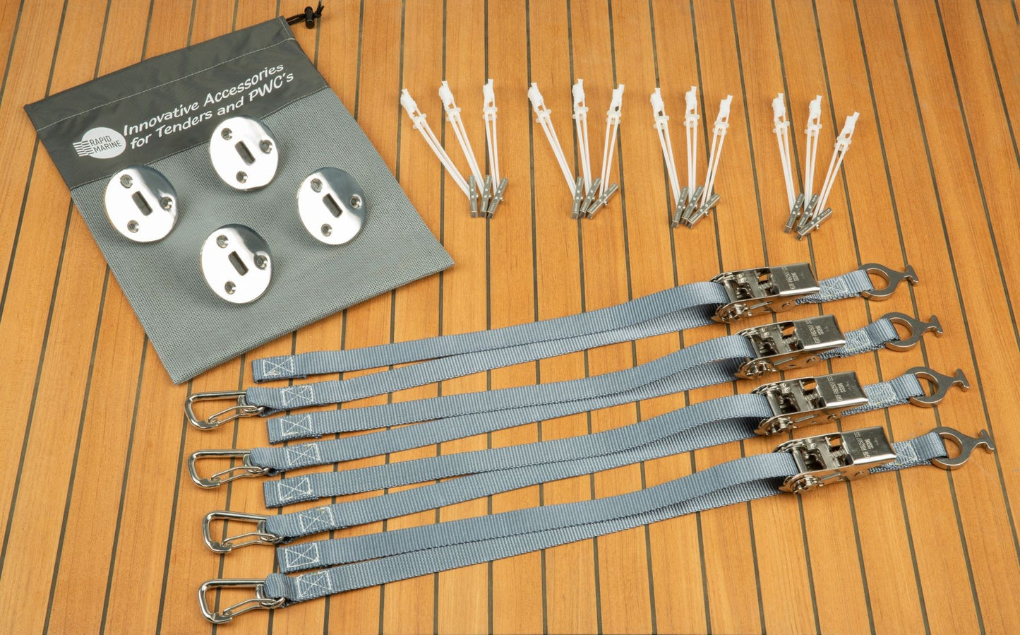 Rapid Marine Padeye Kit - Flush Fitting x 4 (1500kg)