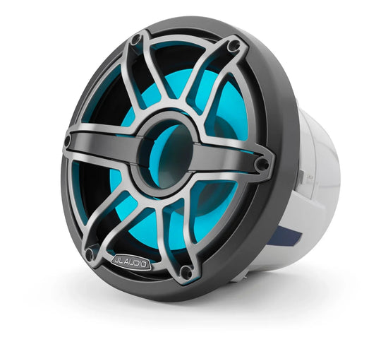 JL Audio M6-8IB-S-GmTi-i-4 M6 8-inch Marine Subwoofer with Transflective™ LED Lighting
