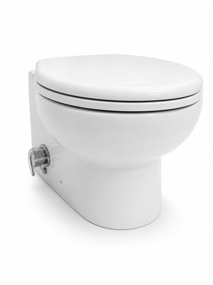 Planus Smart Short Electric Marine Toilet with Integrated Bidet 24v