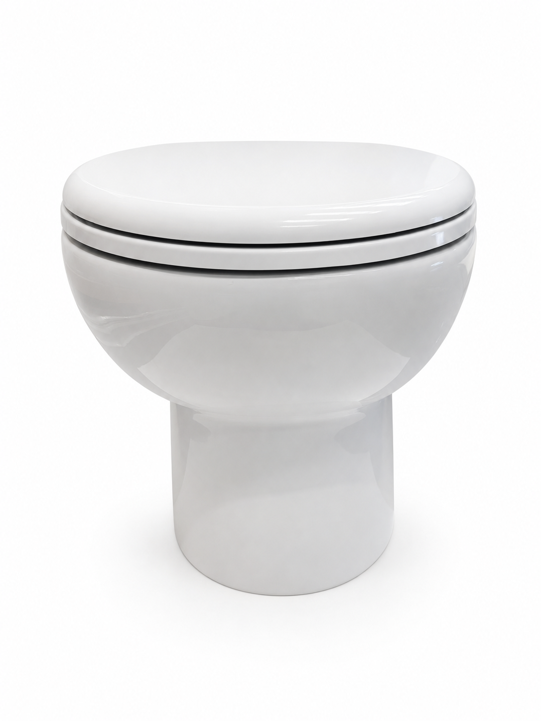 Planus Smart Short Electric Marine Toilet with Integrated Bidet 24v