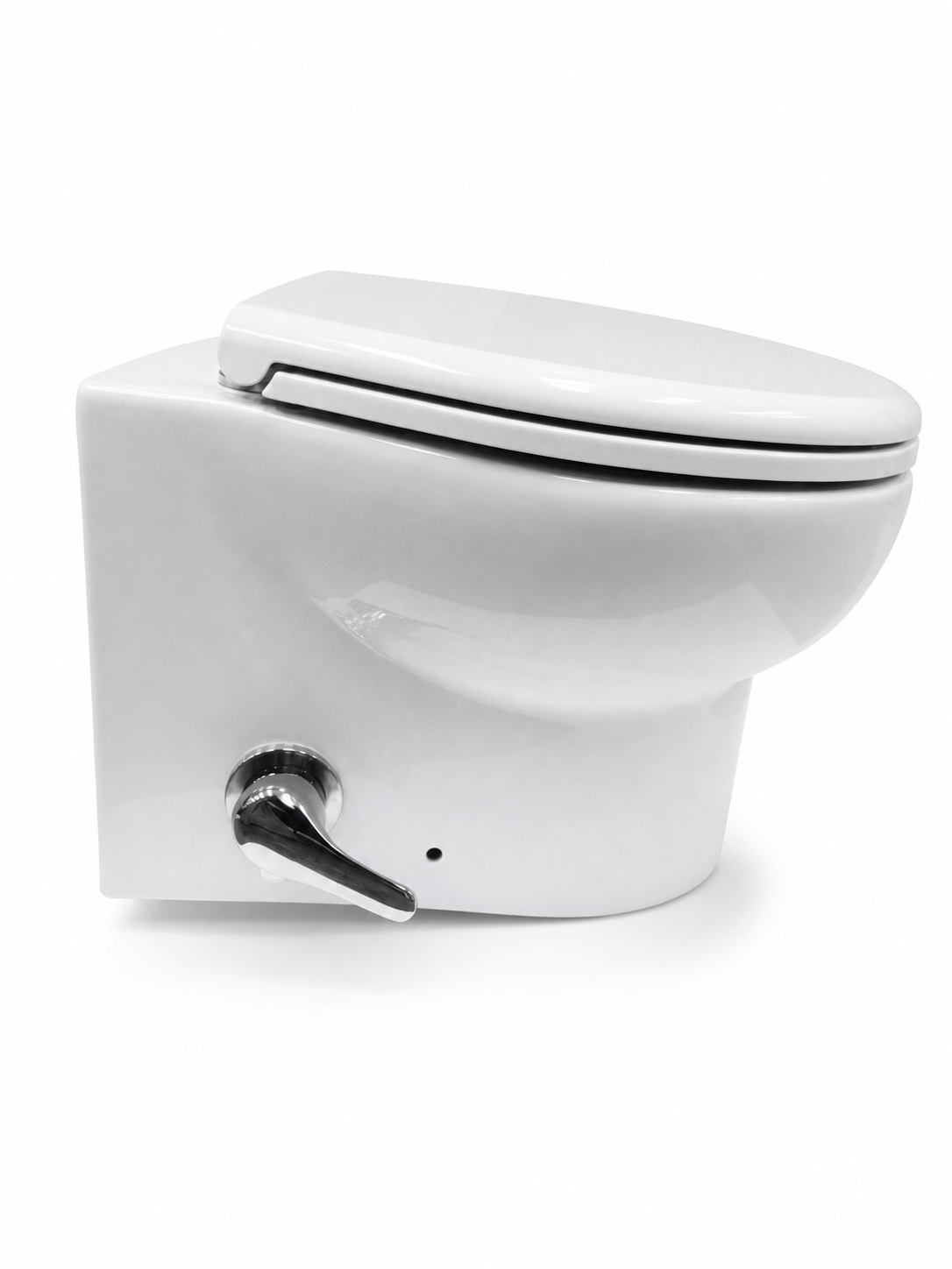 Planus Smart Short Electric Marine Toilet with Integrated Bidet 12v