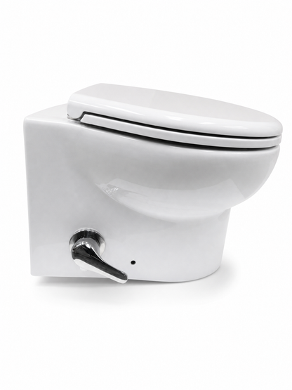 Planus Smart Short Electric Marine Toilet with Integrated Bidet 12v
