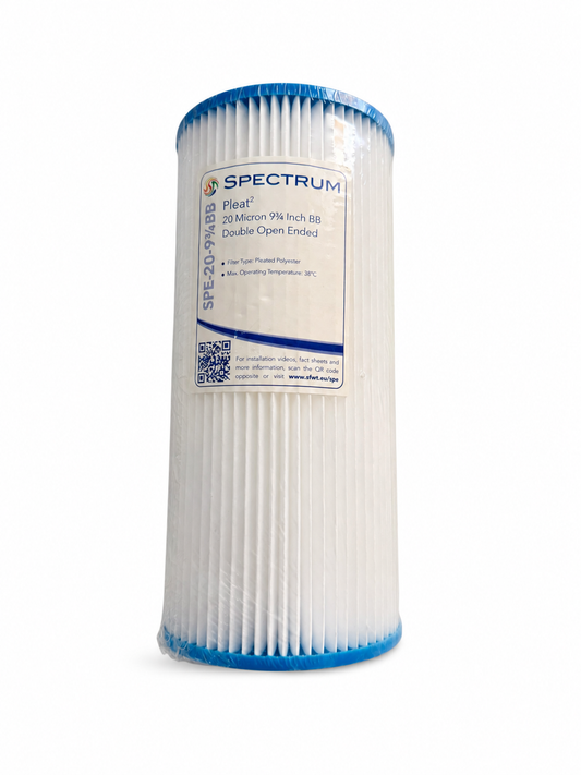 Spectrum Pleat² SPE-20-9¾BB 20 Micron Pleated Filter Cartridge