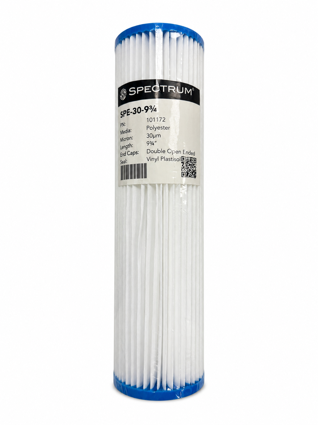 Spectrum SPE-30-9¾ Pleated Polyester Filter Cartridge – 30 Micron