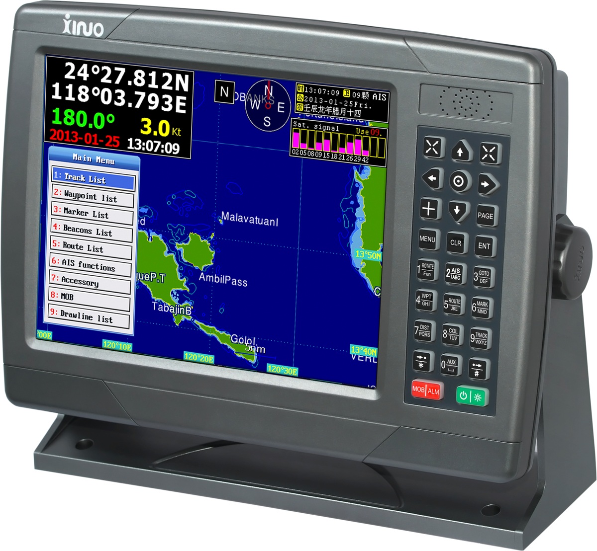 Xinuo XF-1069 10.4-inch GPS Chartplotter