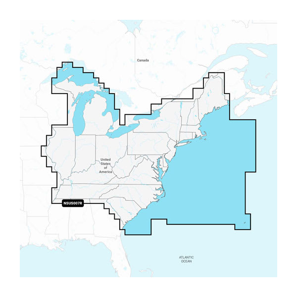 U.S. East - Lakes, Rivers and Coastal Marine Charts