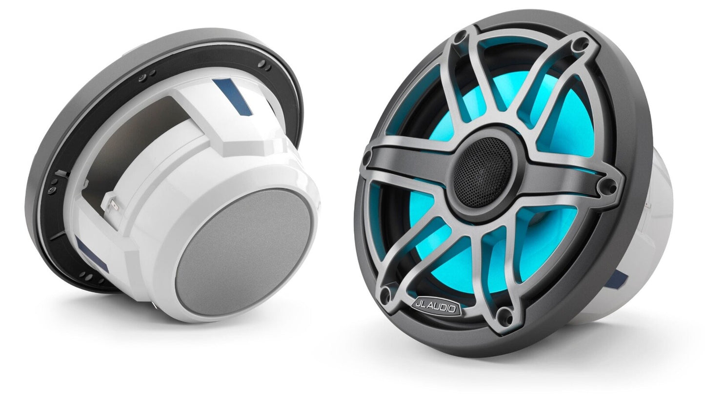 JL Audio M6-770X-S-GmTi Marine Coaxial Speakers with Transflective™ LED Lighting