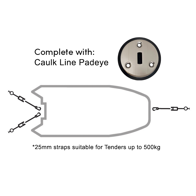 Rapid Marine Padeye Kit - Caulk Line x 3