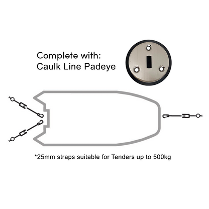 Rapid Marine Padeye Kit - Caulk Line x 3