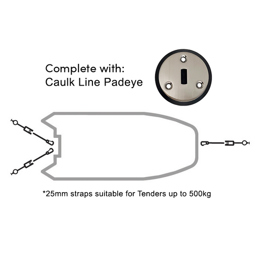 Rapid Marine Padeye Kit - Caulk Line x 3