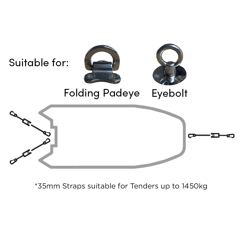 Rapid Marine Bow and Stern Snap Hook Kit 1.2m