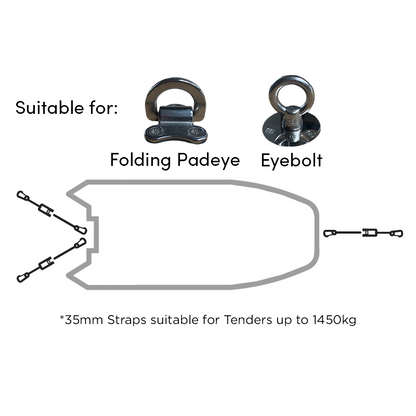 Rapid Marine Bow and Stern Snap Hook Kit 1.2m